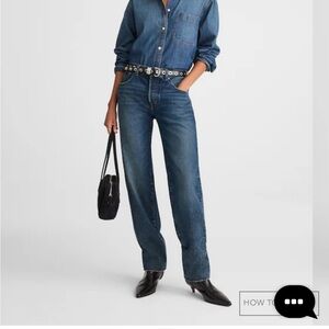 Madewell Dean Easy Straight Jean